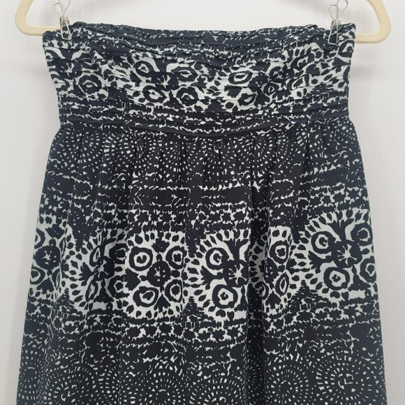 Tabitha Black Gray Boho Strapless Dress Womens 2 - Picture 2 of 6